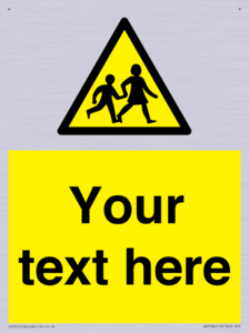 Custom Warning children Sign